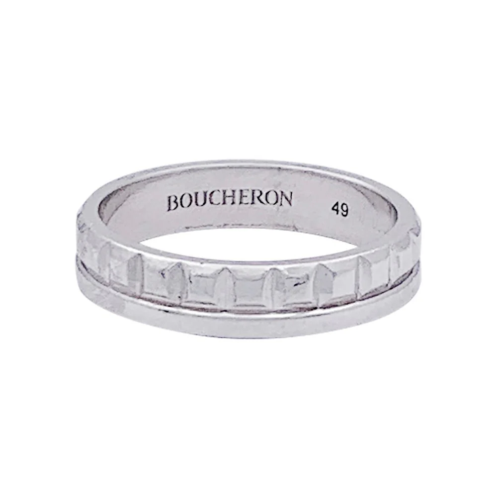 BOUCHERON "Quatre Radiant Edition" Wedding band ring in white gold. - Image 4