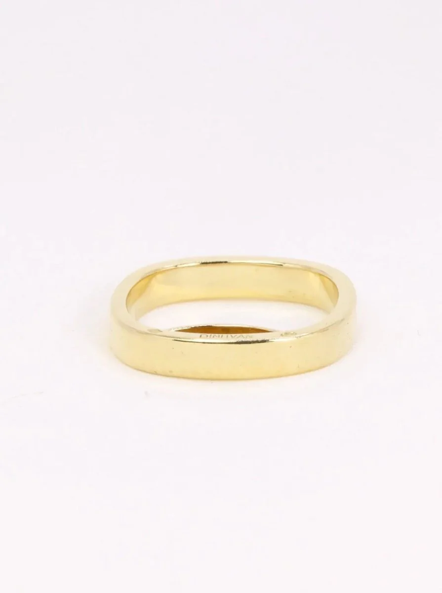 DINH VAN Yellow gold square wedding ring - Image 5