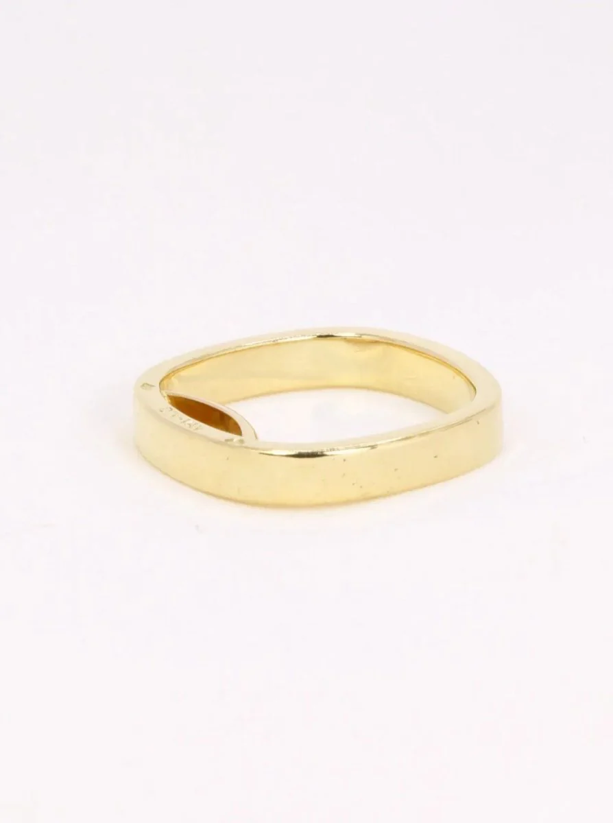 DINH VAN Yellow gold square wedding ring - Image 6