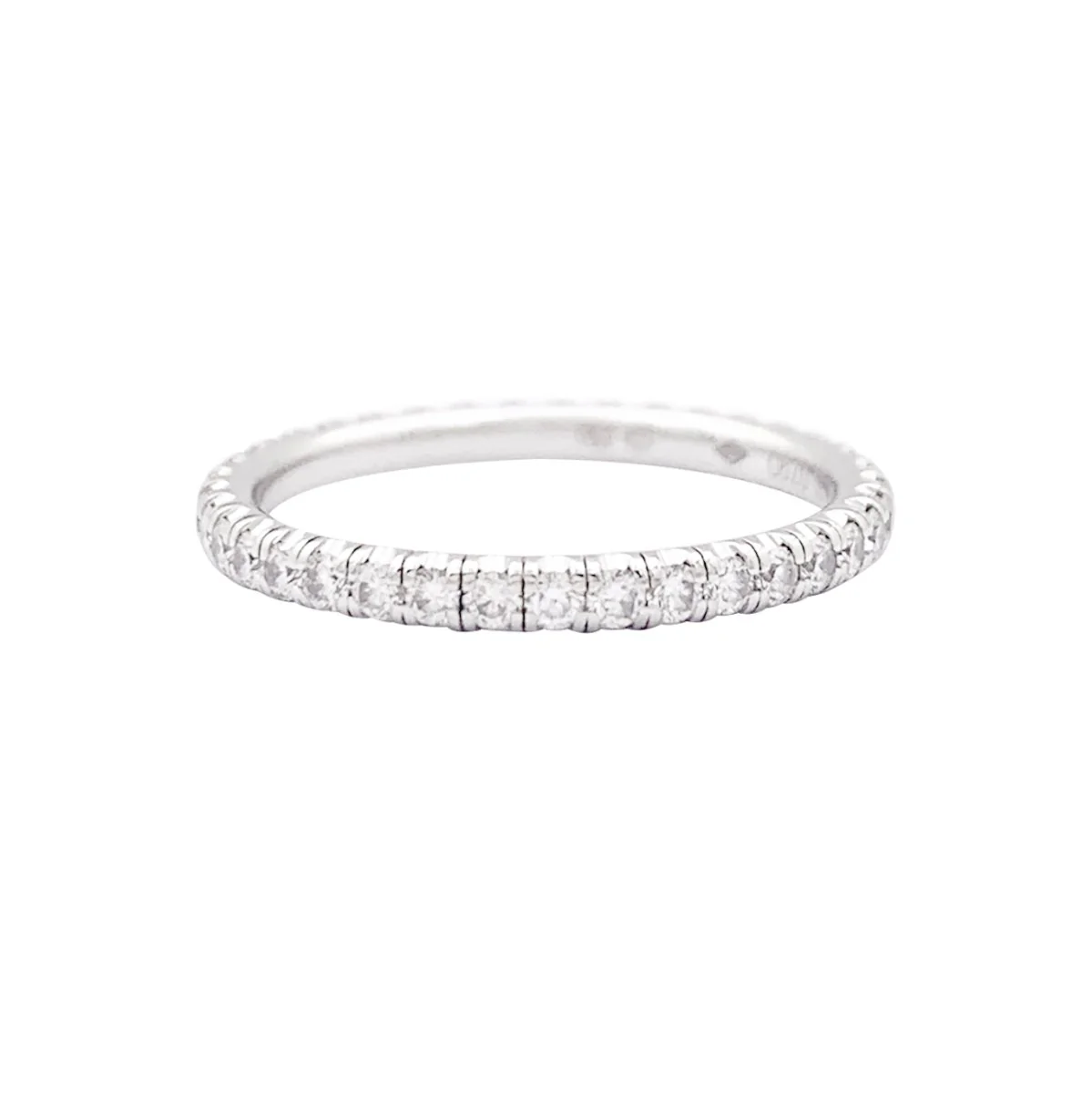 Cartier wedding ring, "Etincelle", white gold, diamonds.