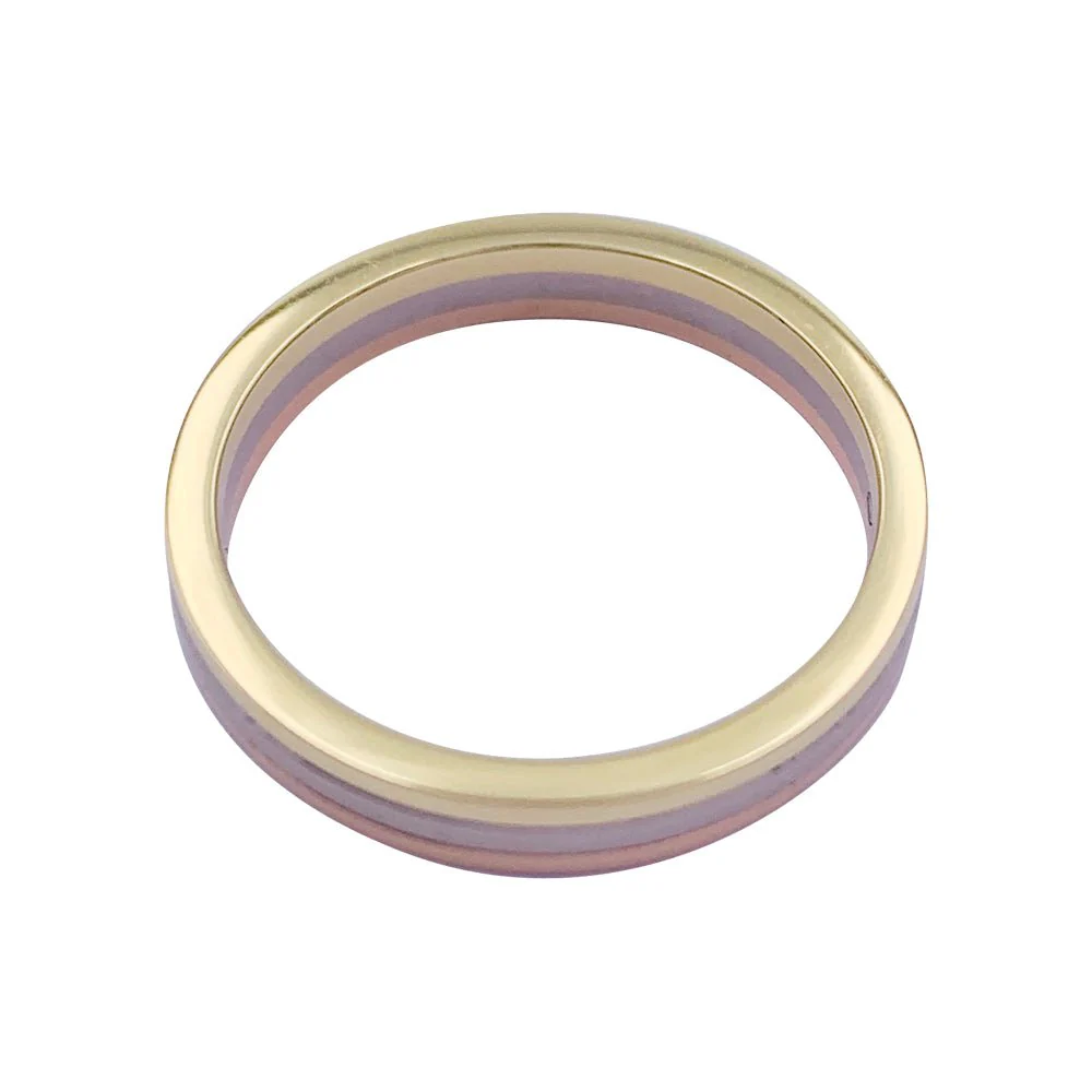 CARTIER “Vendôme Louis Cartier” wedding ring in three golds - Image 3