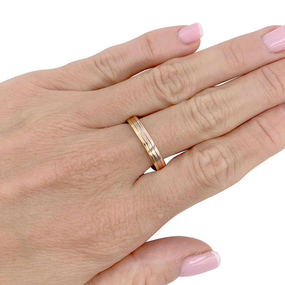 CARTIER “Vendôme Louis Cartier” wedding ring in three golds - Image 7