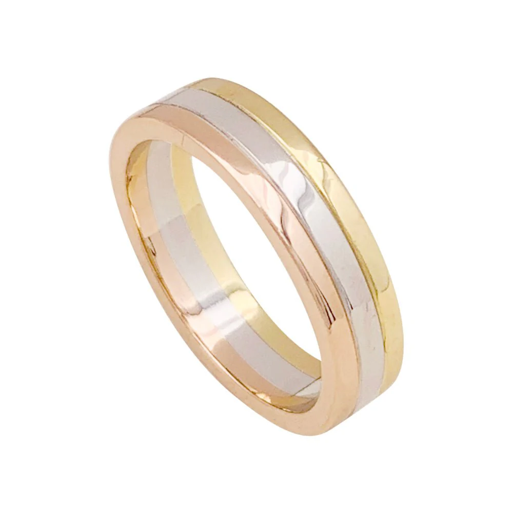 CARTIER “Vendôme Louis Cartier” wedding ring, three golds. - Image 4