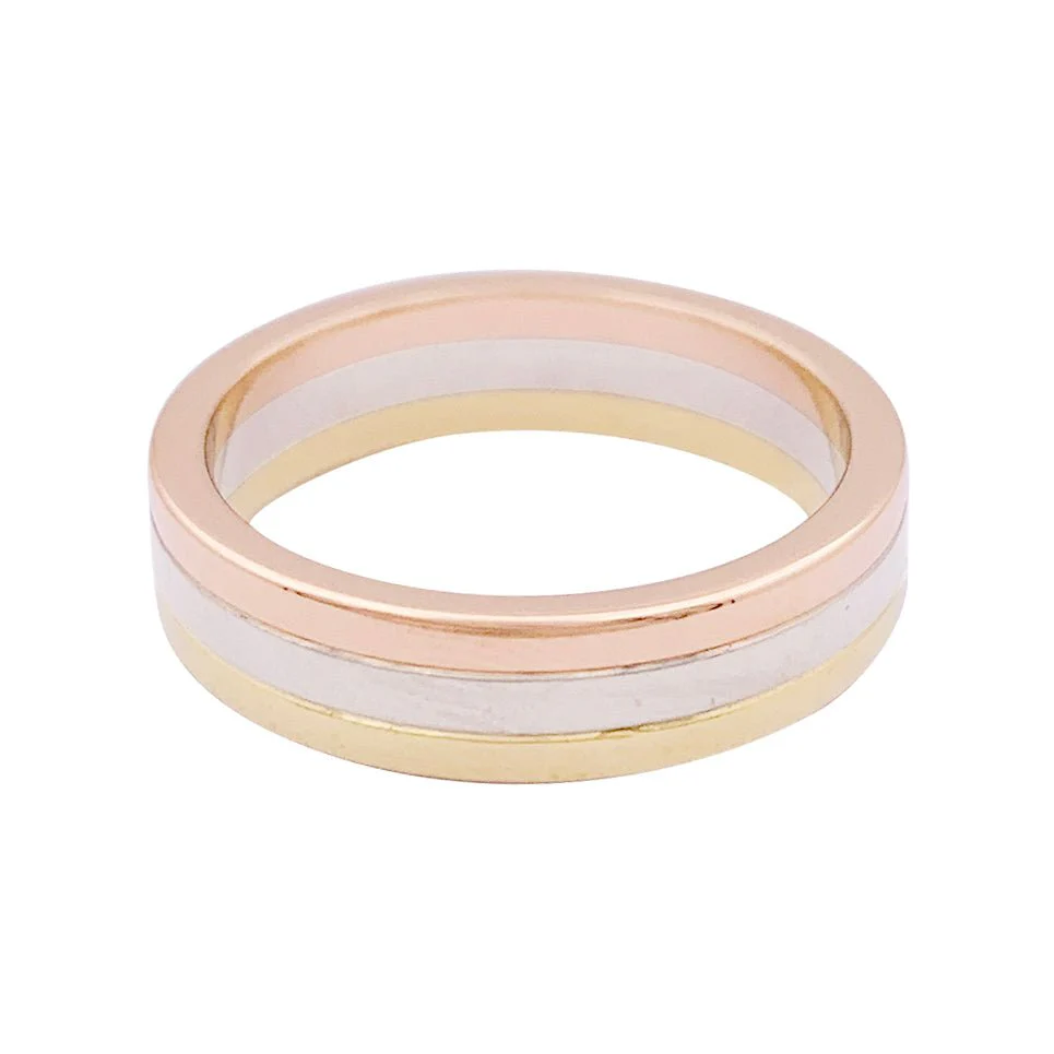 CARTIER “Vendôme Louis Cartier” wedding ring, three golds. - Image 6
