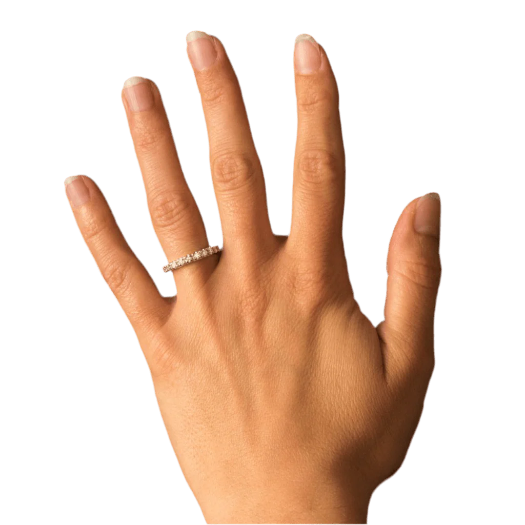 Ring Alliance in white gold and diamonds - Image 2