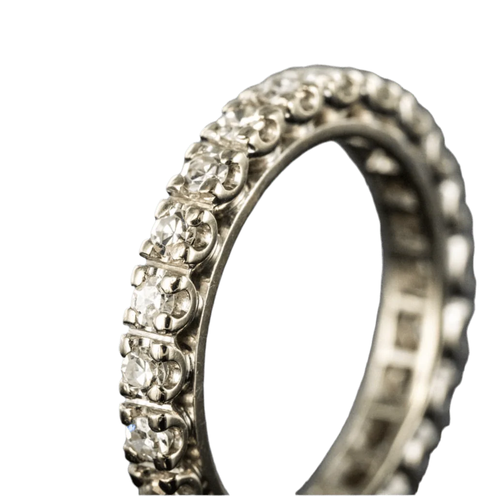 Ring Alliance in white gold and diamonds - Image 4