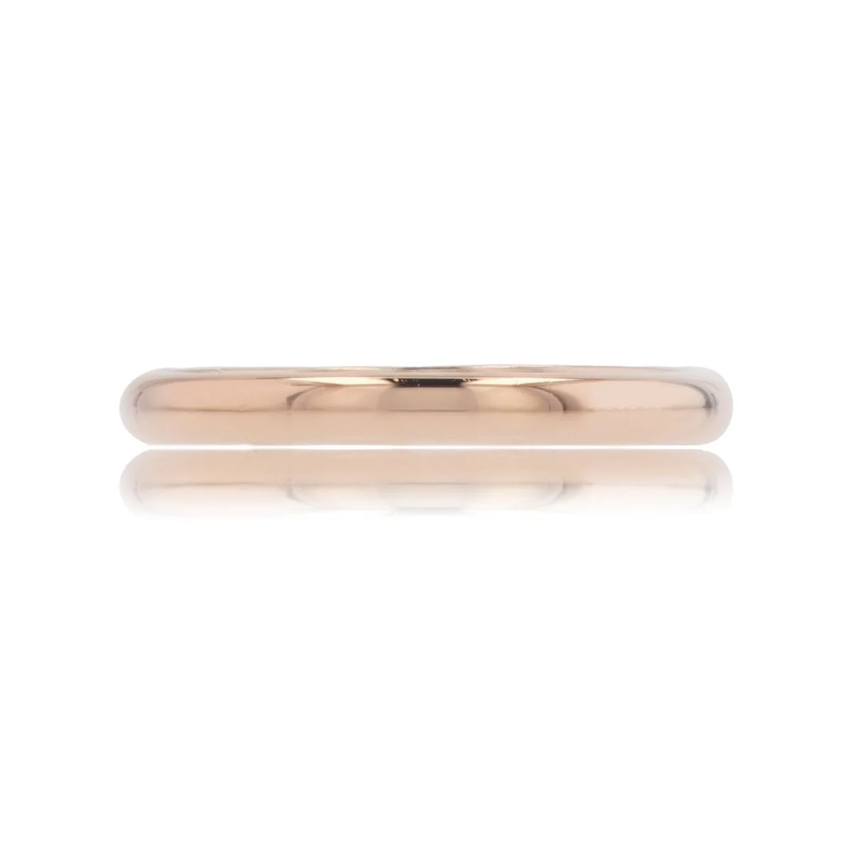 Rose gold wedding band
