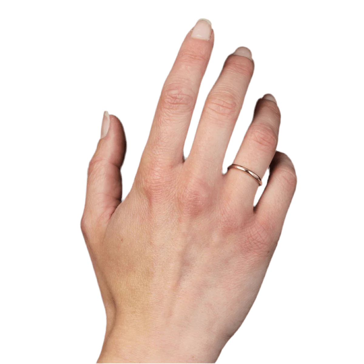 Rose gold wedding band - Image 2
