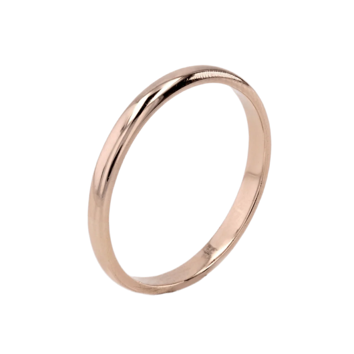 Rose gold wedding band - Image 3