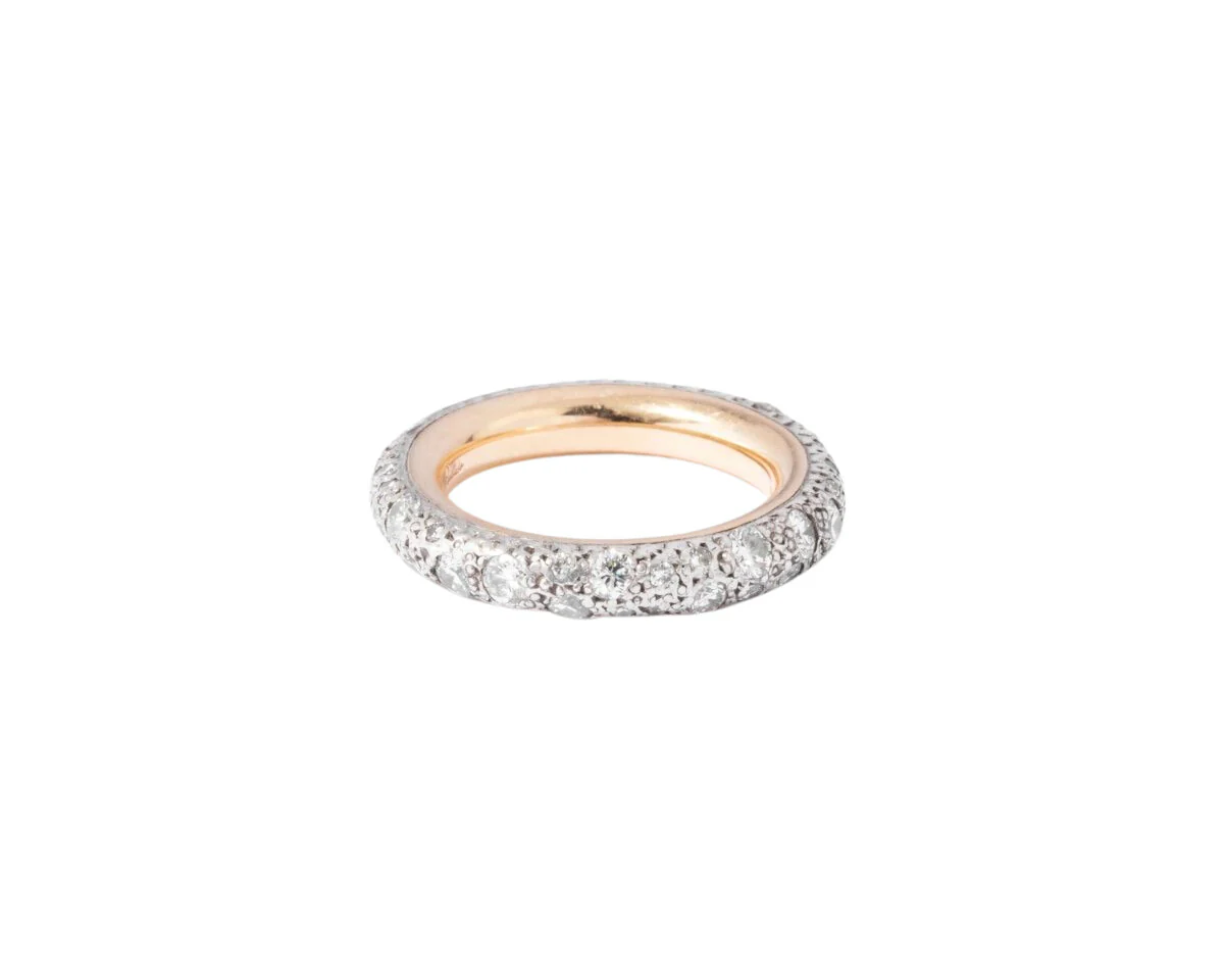 Wedding ring in white gold and diamond from the Pomellato Tango collection - Image 2