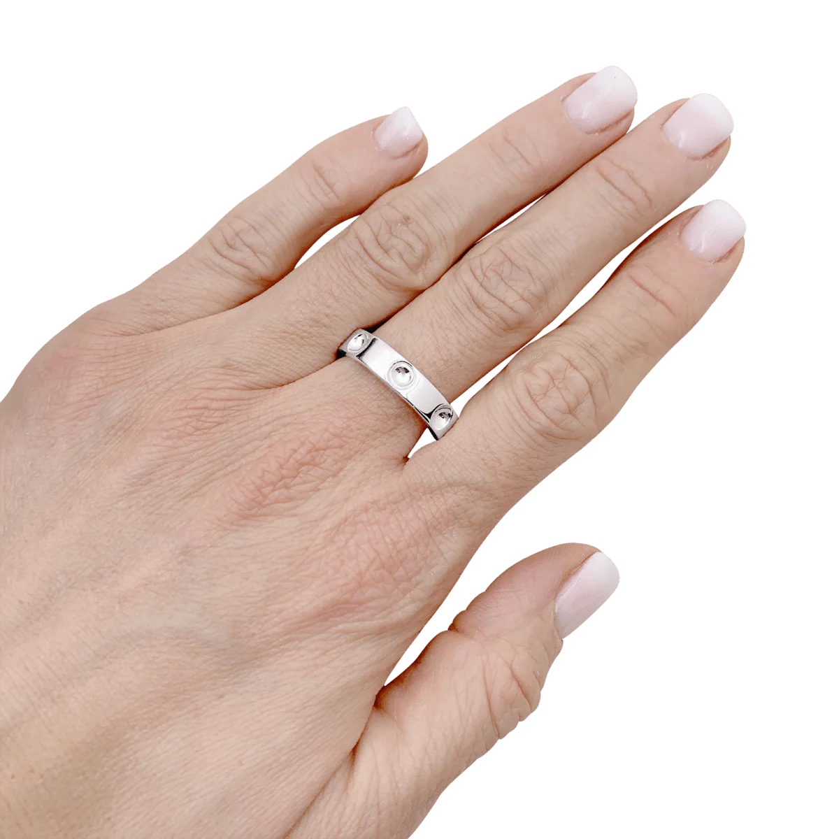 Ring Alliance LOUIS VUITTON "Empreinte "in white gold - Image 2