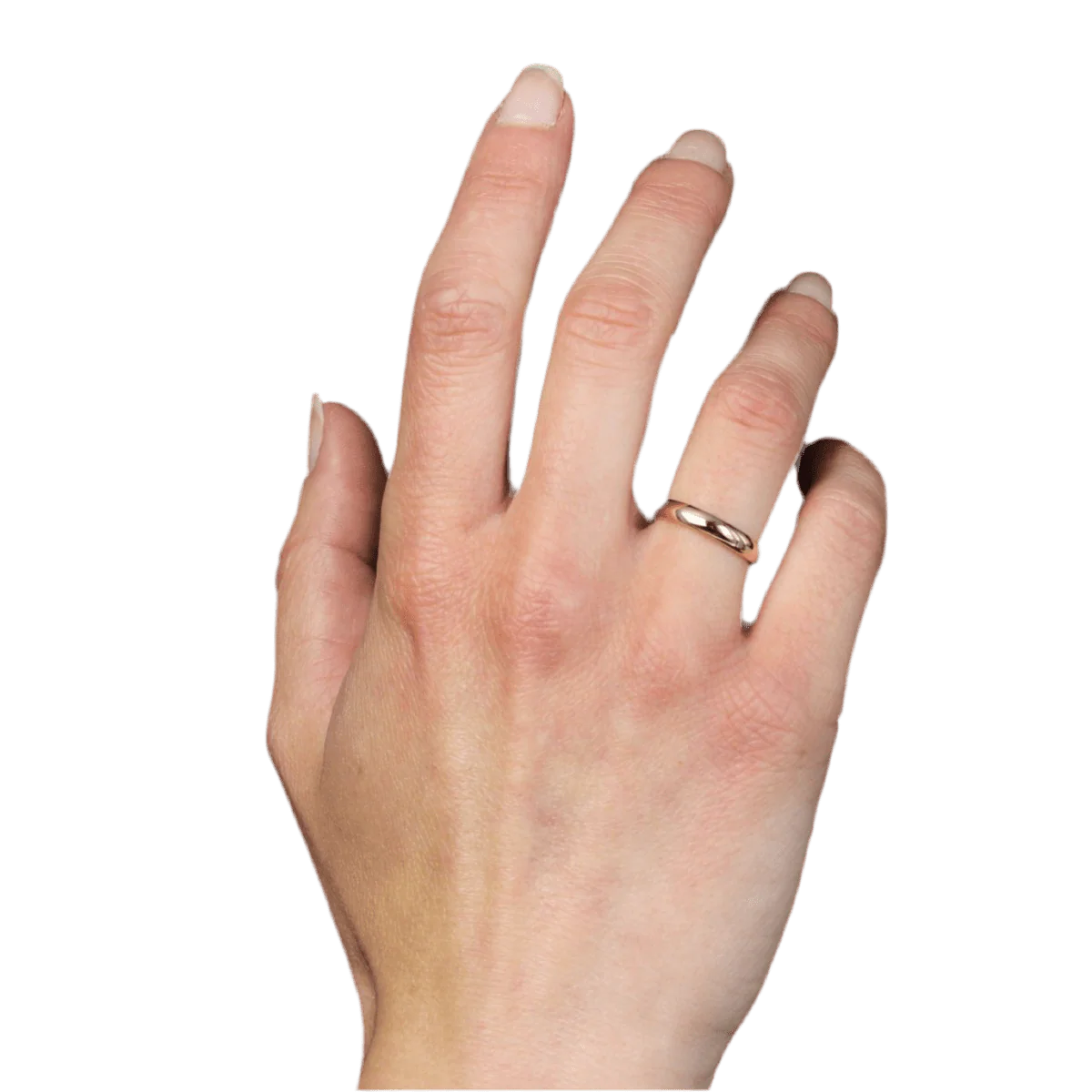 Rose gold wedding band - Image 2