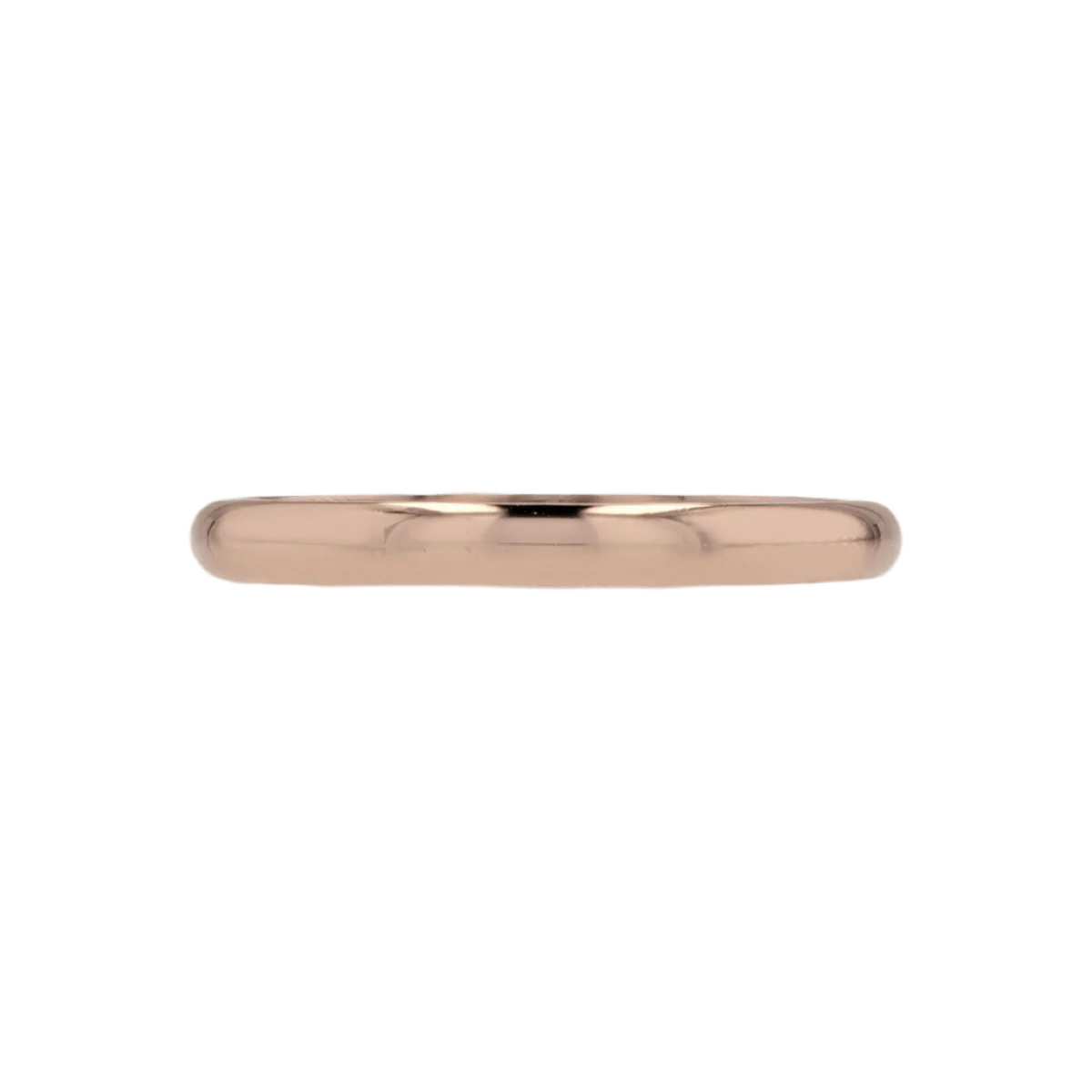 Rose gold wedding band
