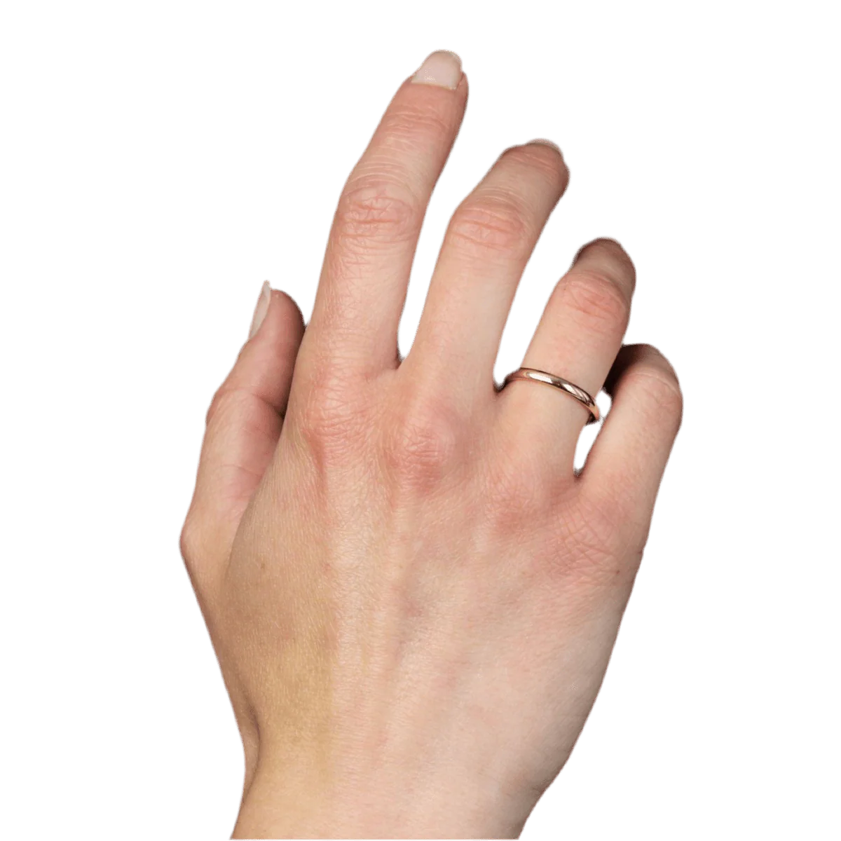 Rose gold wedding band - Image 2