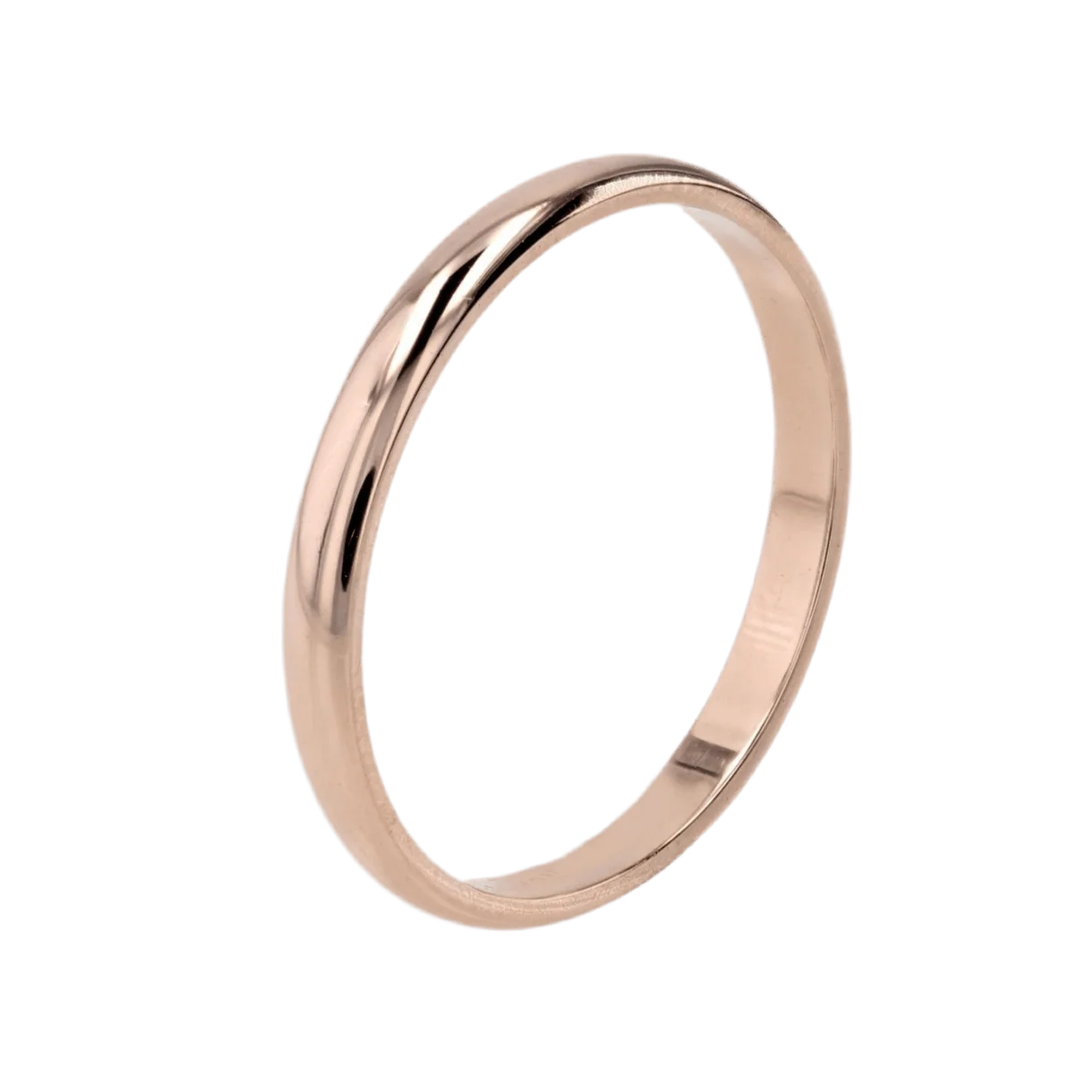 Rose gold wedding band - Image 3