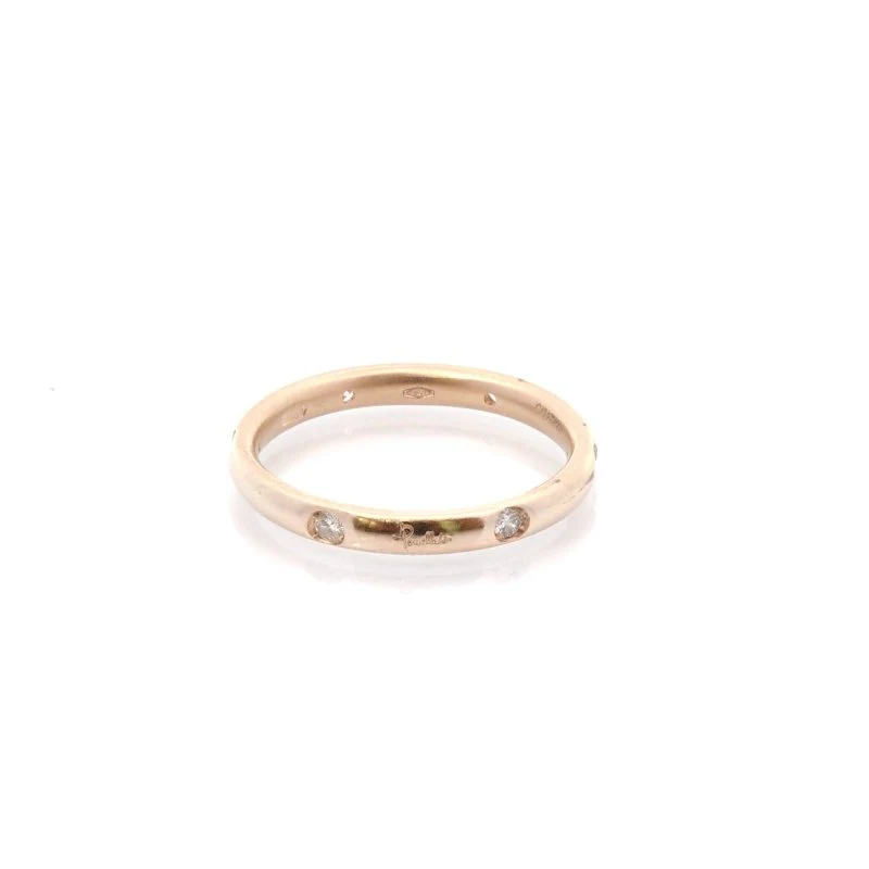 Ring POMELLATO "Luciole" wedding ring in yellow gold and diamonds - Image 2