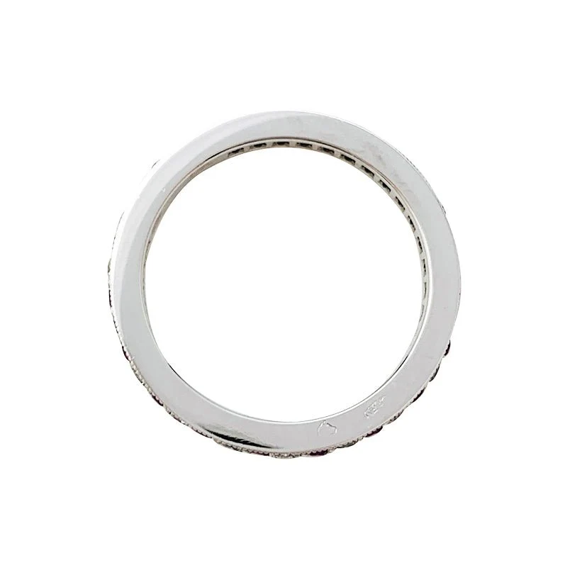 TIFFANY & CO "Tiffany Legacy" wedding band in platinum, pink sapphires and diamonds - Image 3