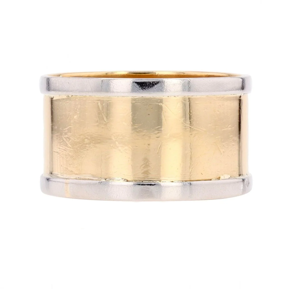 Yellow gold and White gold Bandeau Ring