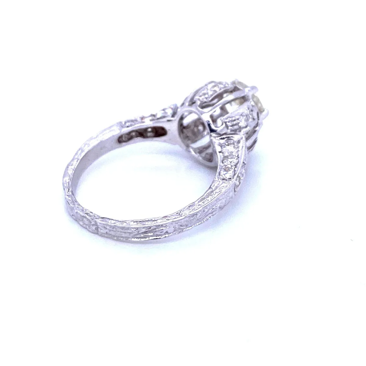 Art Deco ring in white gold and diamond - Image 6