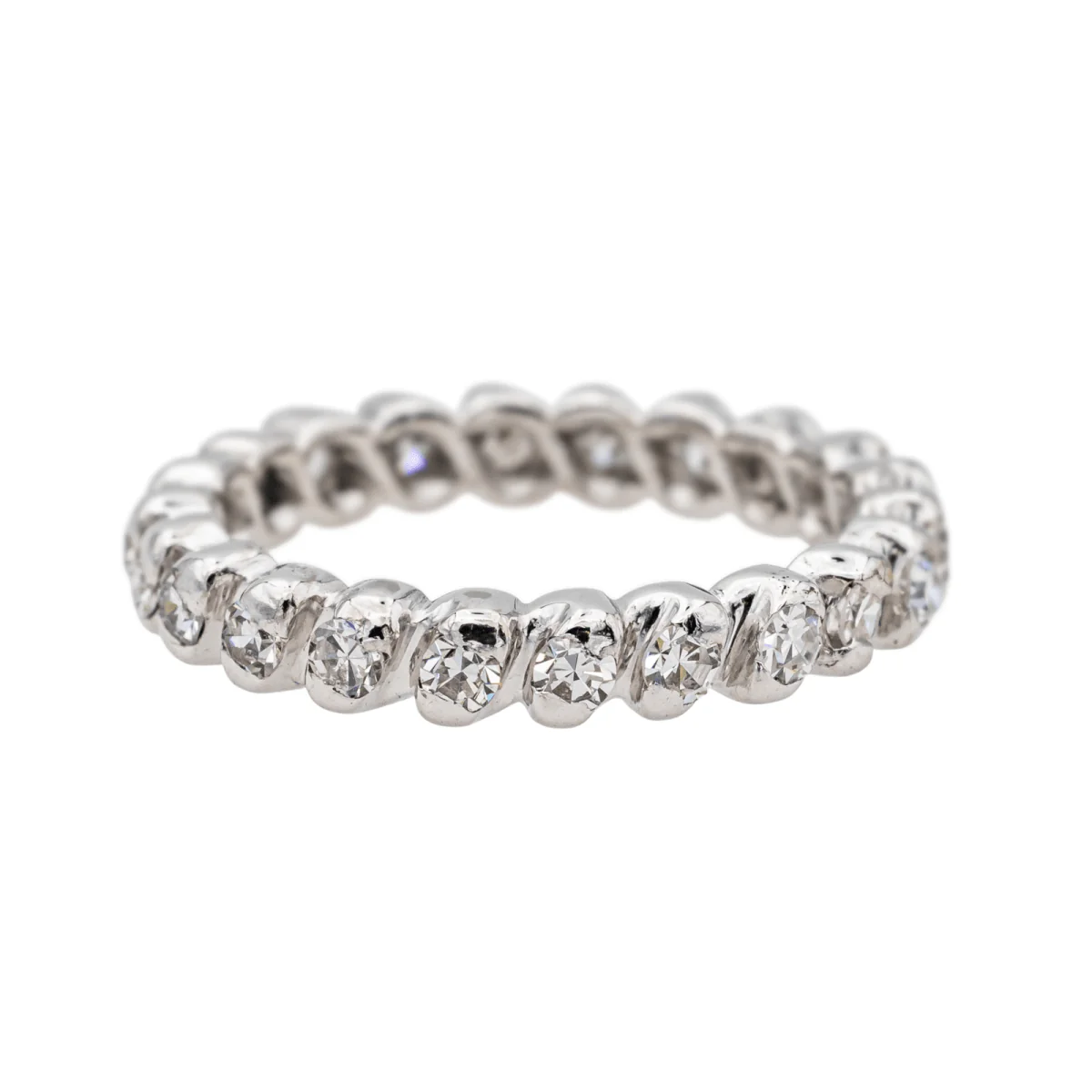 Ring Alliance in white gold and diamonds