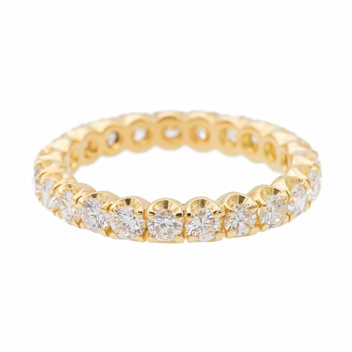 ring American wedding ring Yellow gold Diamond