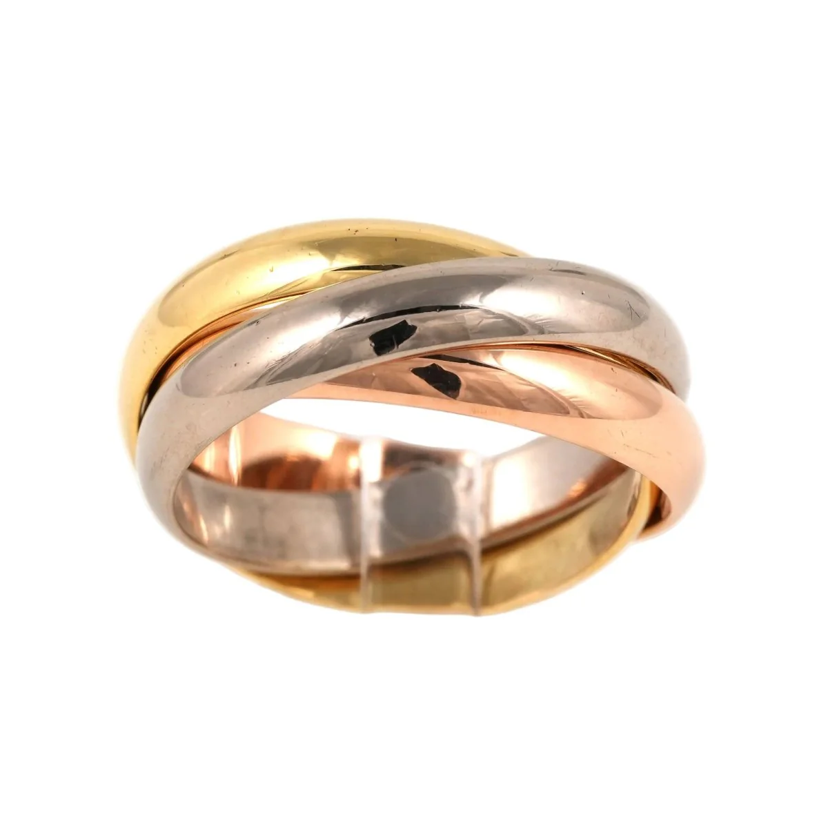 CARTIER "Trinity" Wedding band in white gold, yellow gold, and rose gold - Image 2