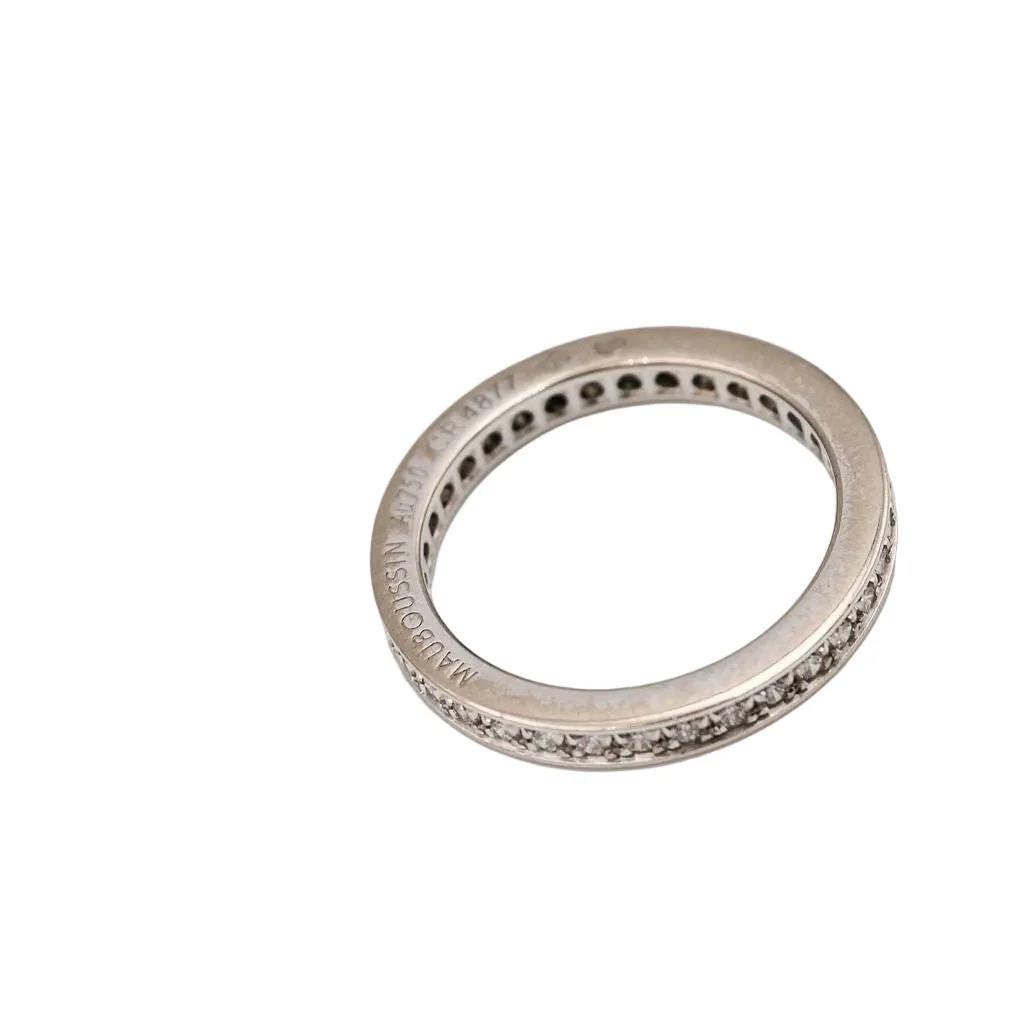 MAUBOUSSIN Wedding band ring in white gold and diamonds - Image 2