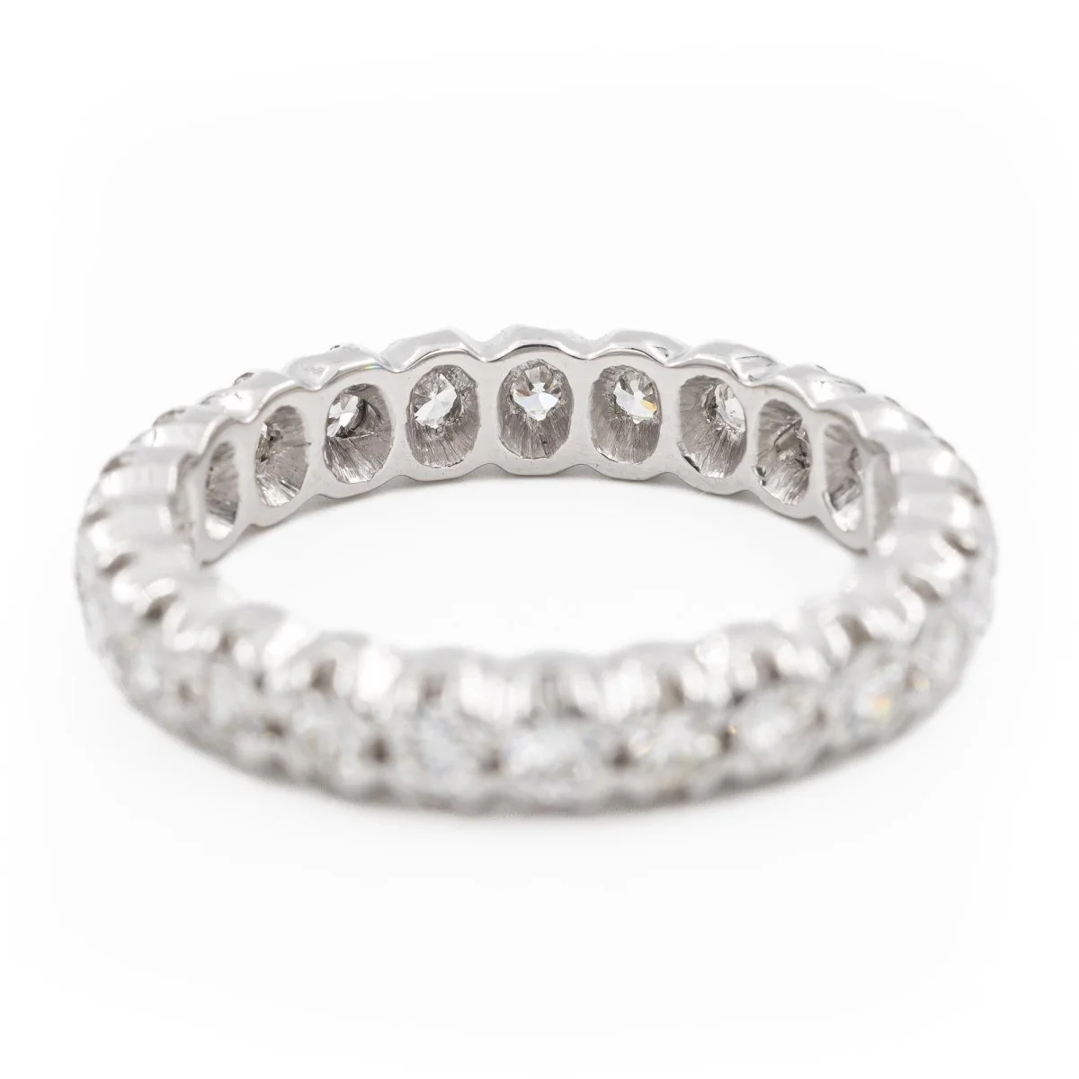 Alliance ring in white gold and diamonds - Image 3