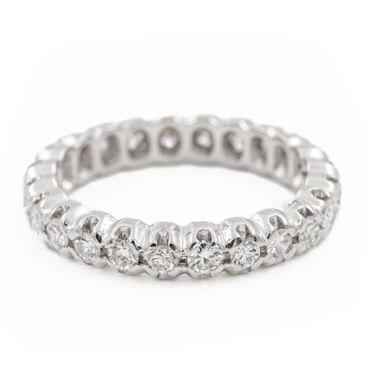 Alliance ring in white gold and diamonds - Image 6
