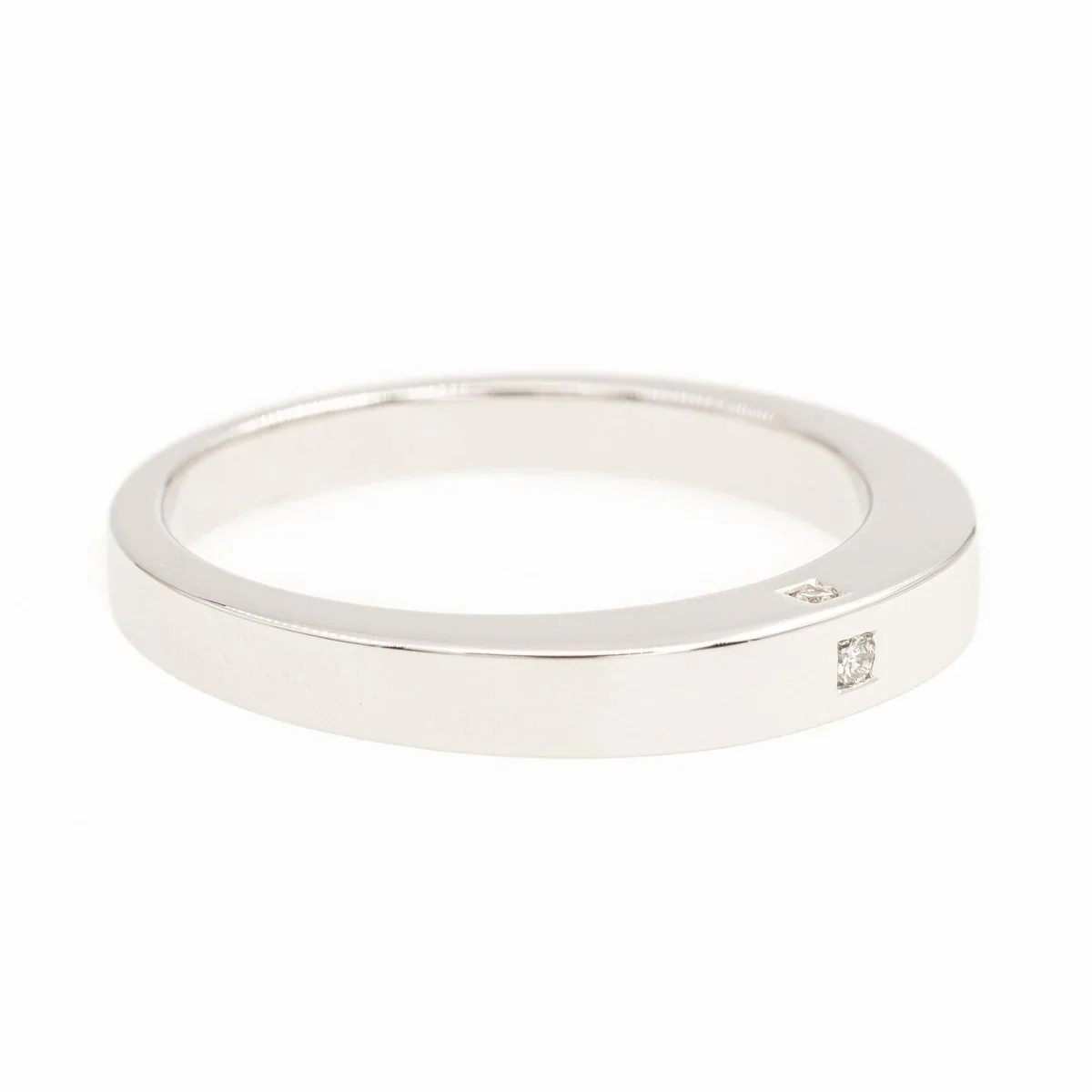 Alliance ring in white gold and diamonds - Image 6