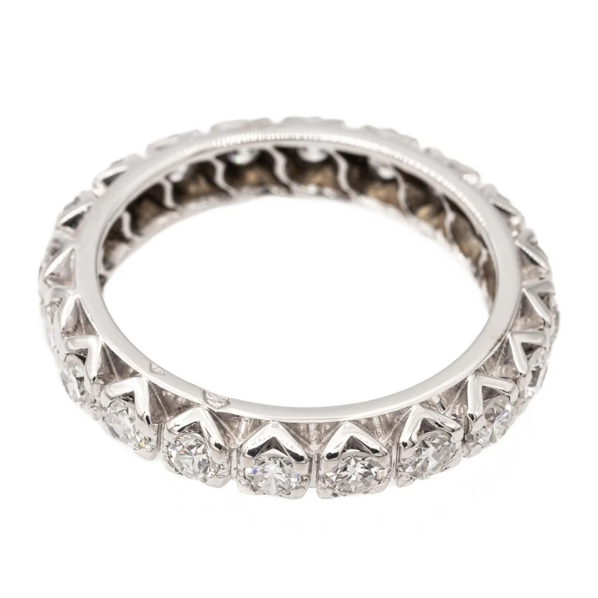 Alliance ring in white gold and diamonds - Image 6