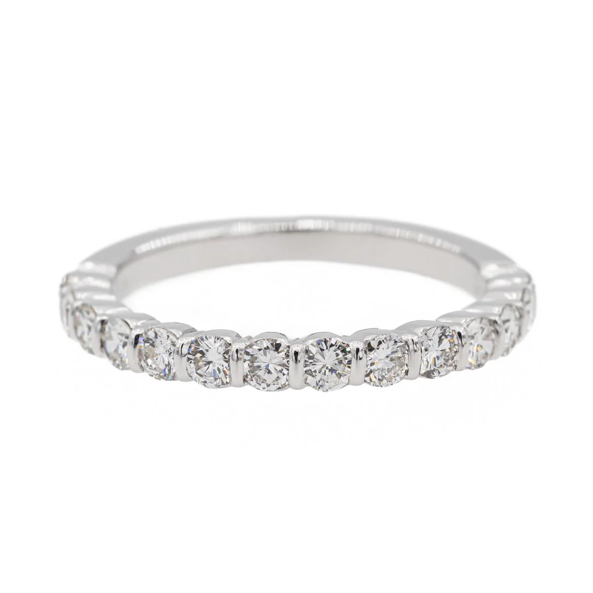 Alliance ring in white gold and diamonds