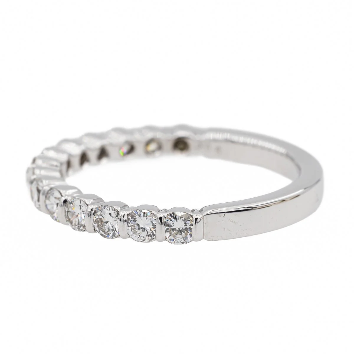 Alliance ring in white gold and diamonds - Image 4