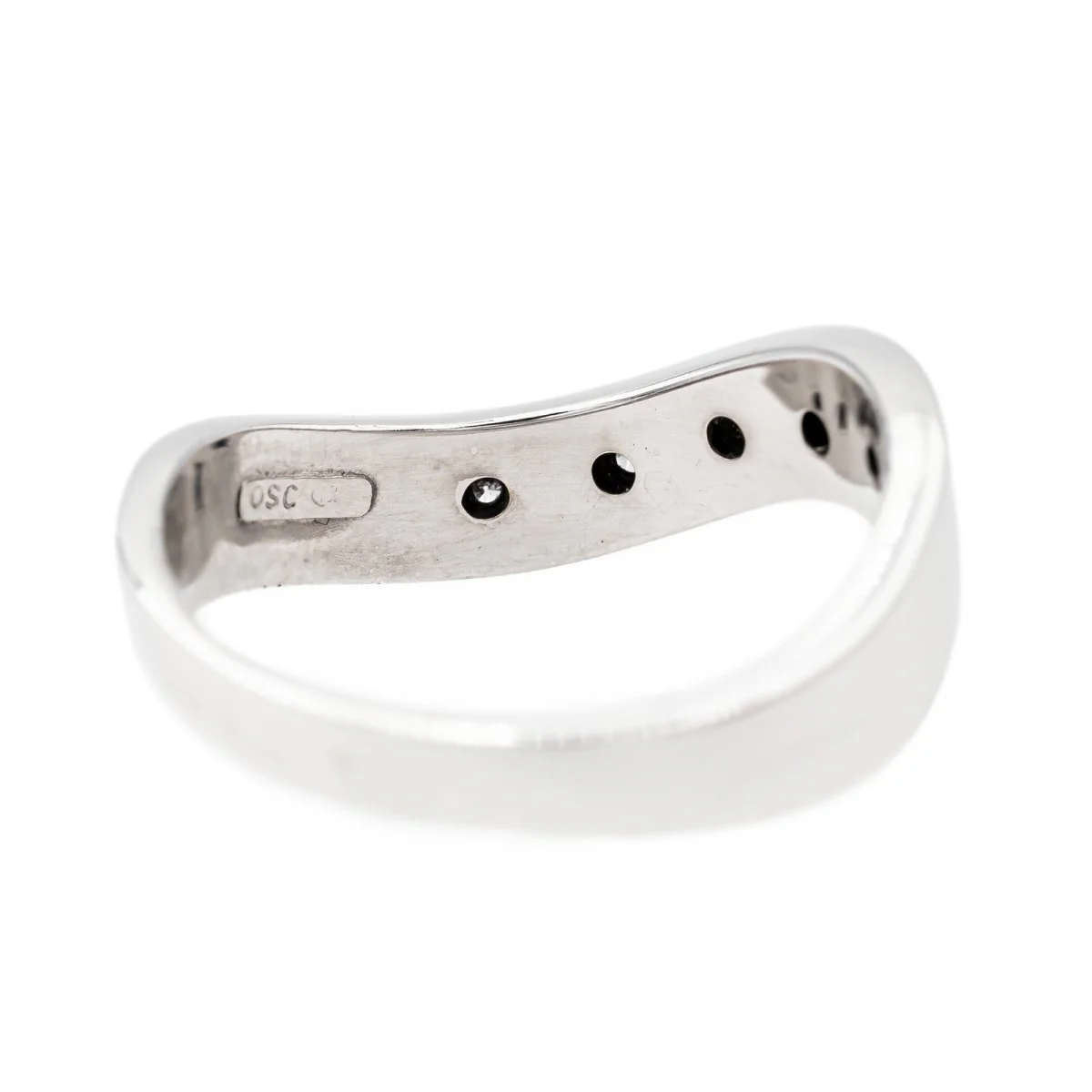 Alliance ring in white gold and diamond - Image 5