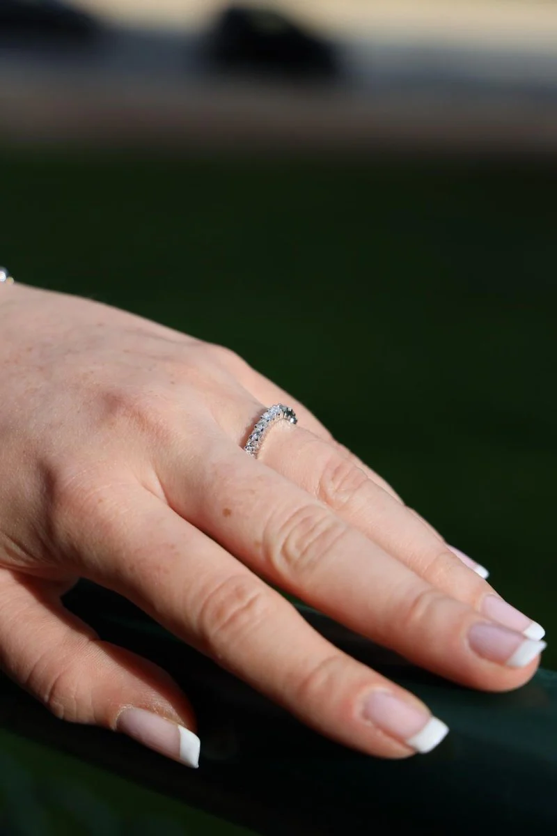 Wedding Ring White Gold Diamond - Image 2