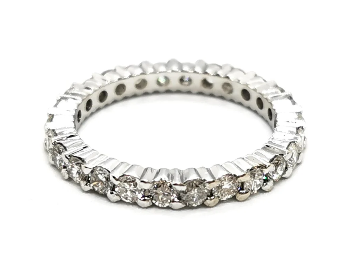 Wedding Ring White Gold Diamond - Image 3