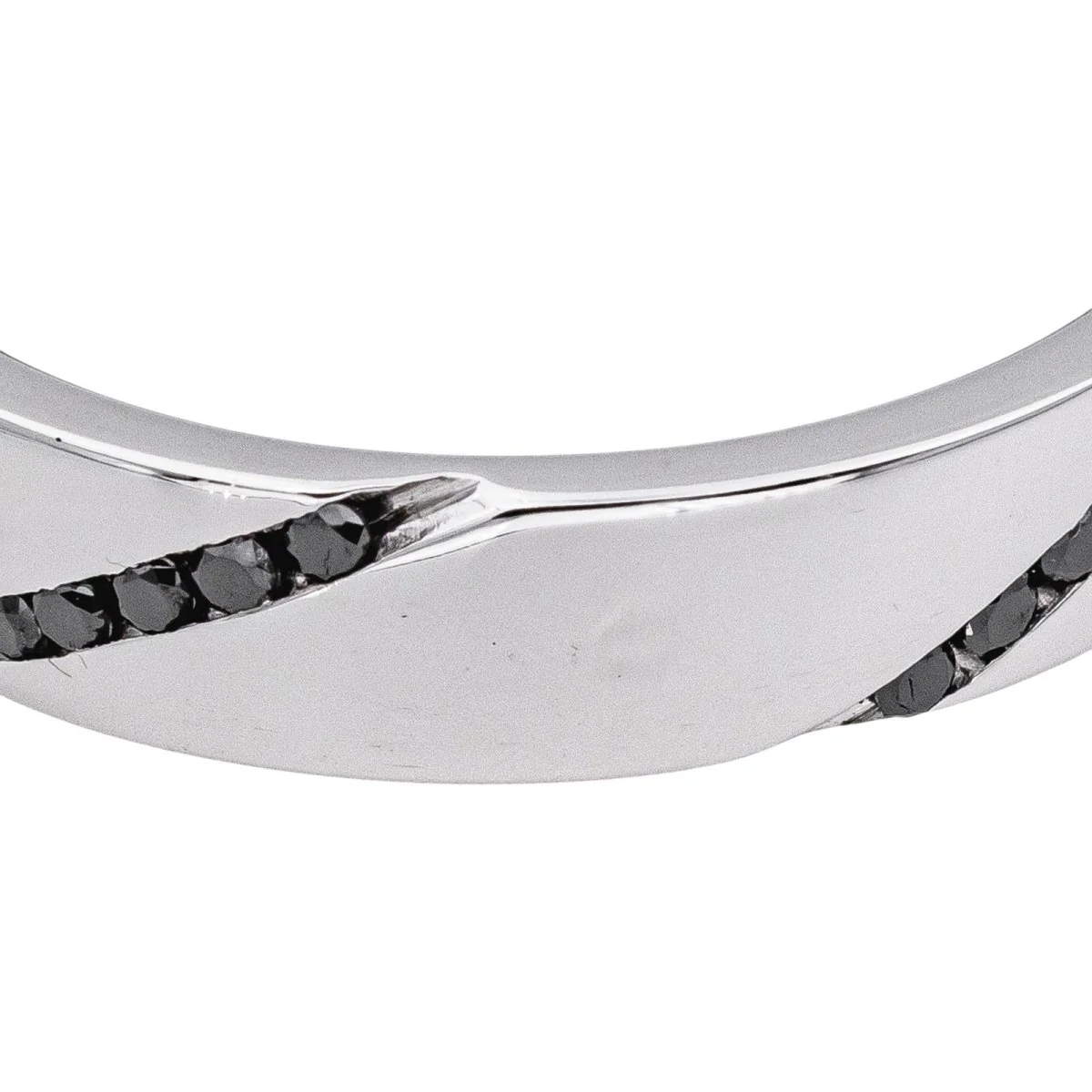 BACHET "Wrapped in love" wedding band in white gold and diamonds - Image 4