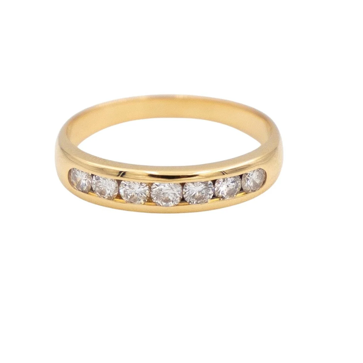 Yellow Gold Diamond Alliance Ring