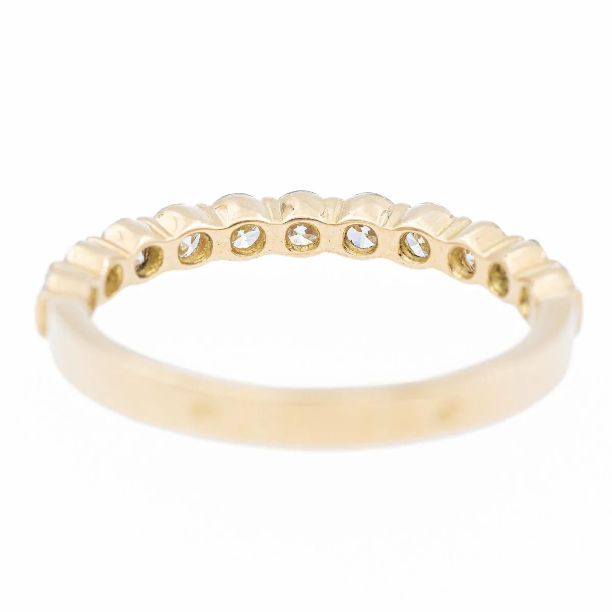 Alliance ring in yellow gold and diamonds - Image 4