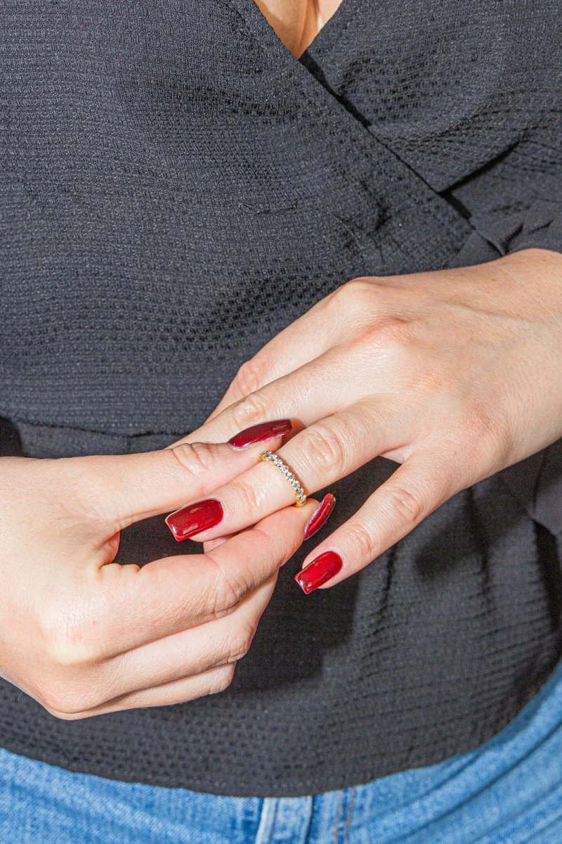 Alliance ring in yellow gold and diamonds - Image 2