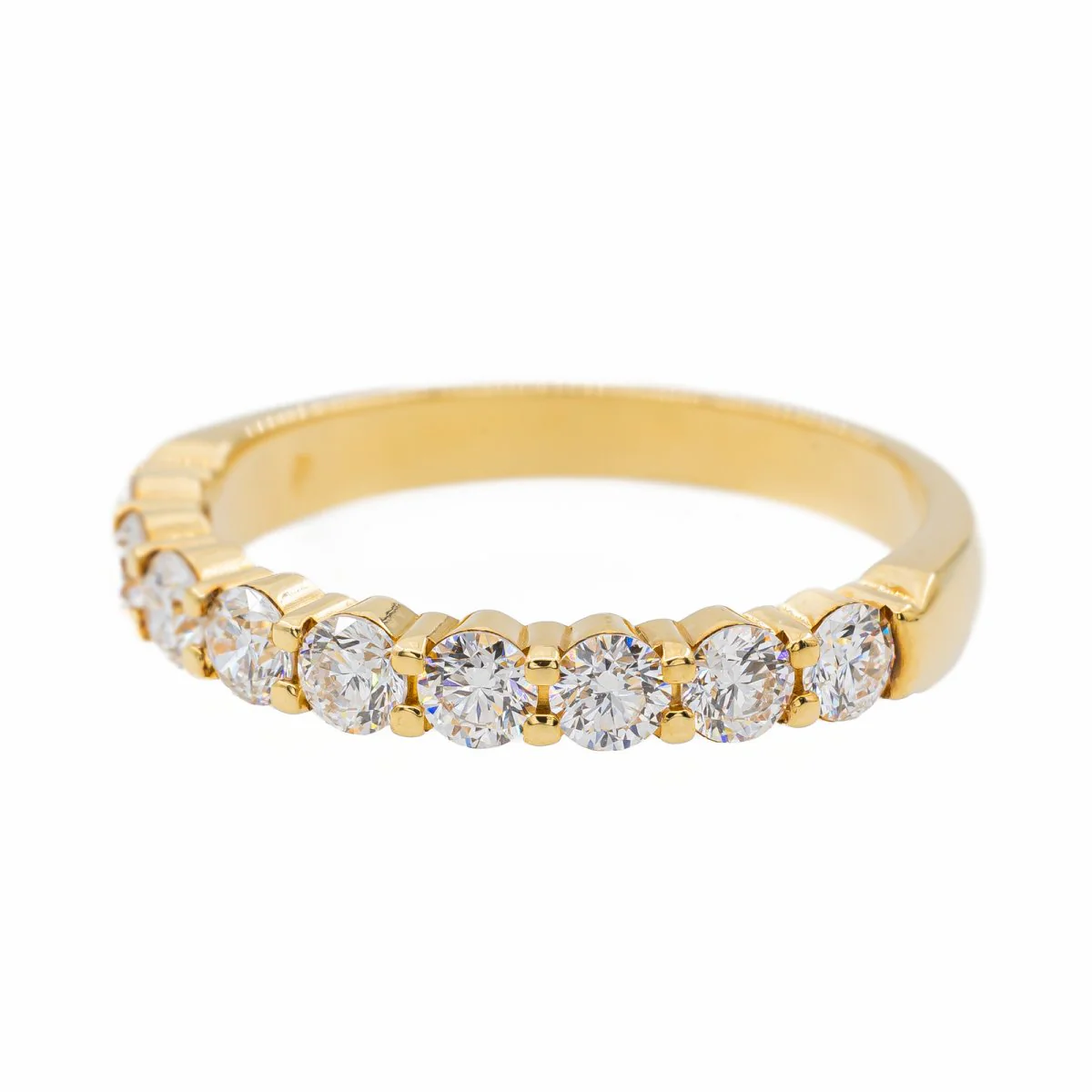 Alliance ring in yellow gold and diamonds - Image 3
