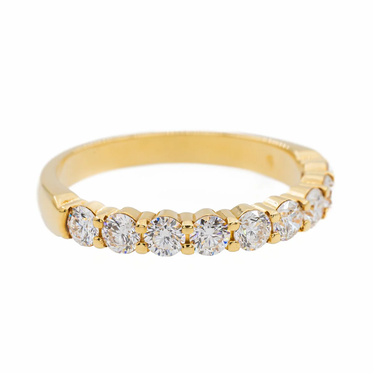 Alliance ring in yellow gold and diamonds - Image 7