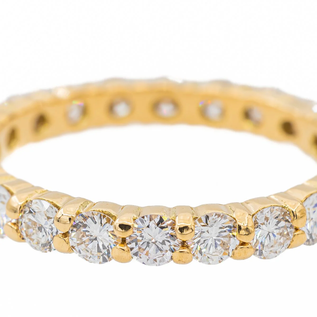 Alliance ring in yellow gold and diamond - Image 6