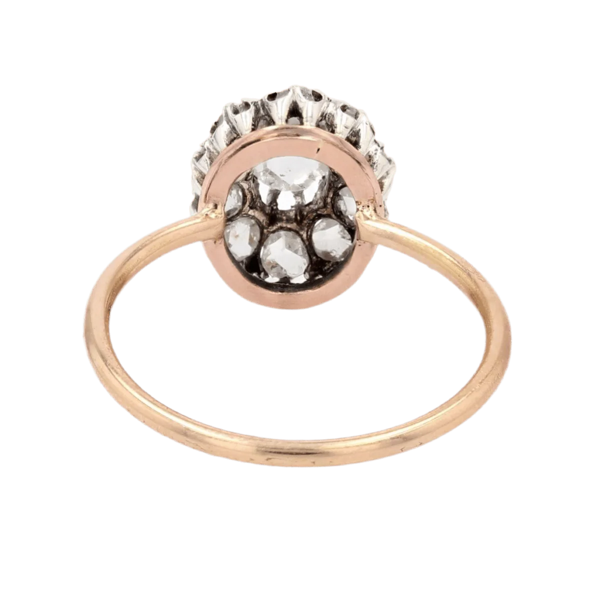Pompadour ring in yellow gold and diamonds - Image 4
