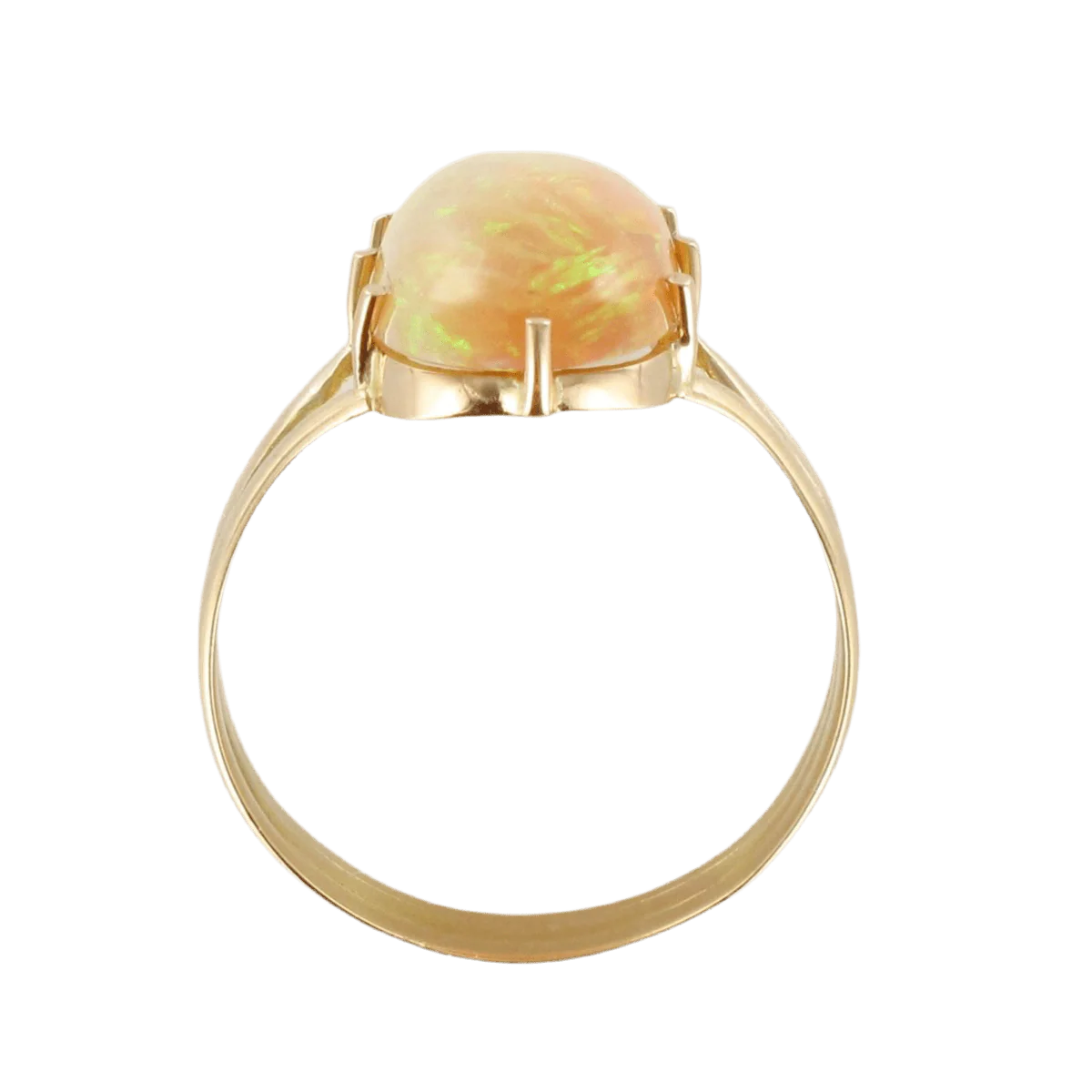 Cocktail ring in yellow gold and opal - Image 5