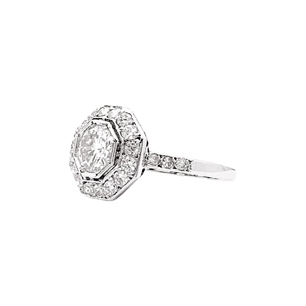 Ring Entourage in paltinium and diamonds - Image 3