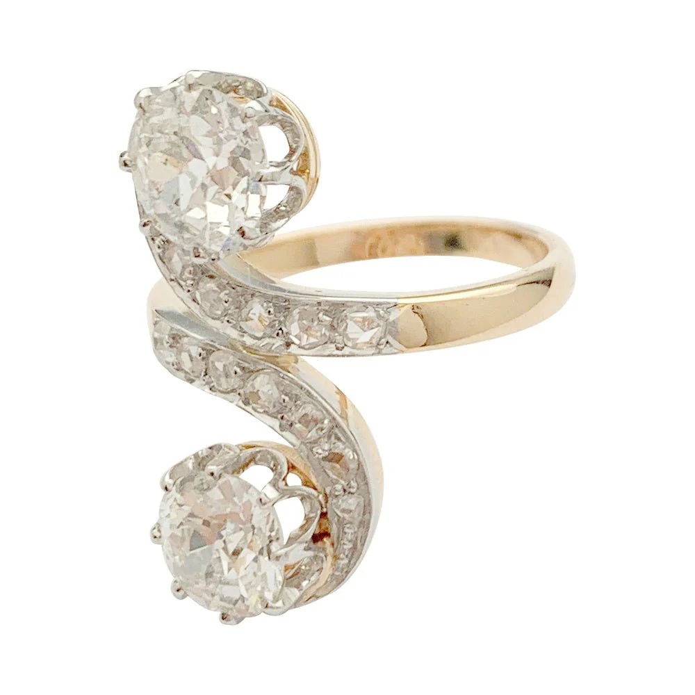 Old ring “Toi & Moi” - Image 3