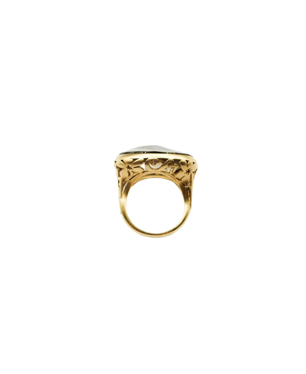 POMELLATO “Arabesques” ring in pink gold and quartz - Image 4