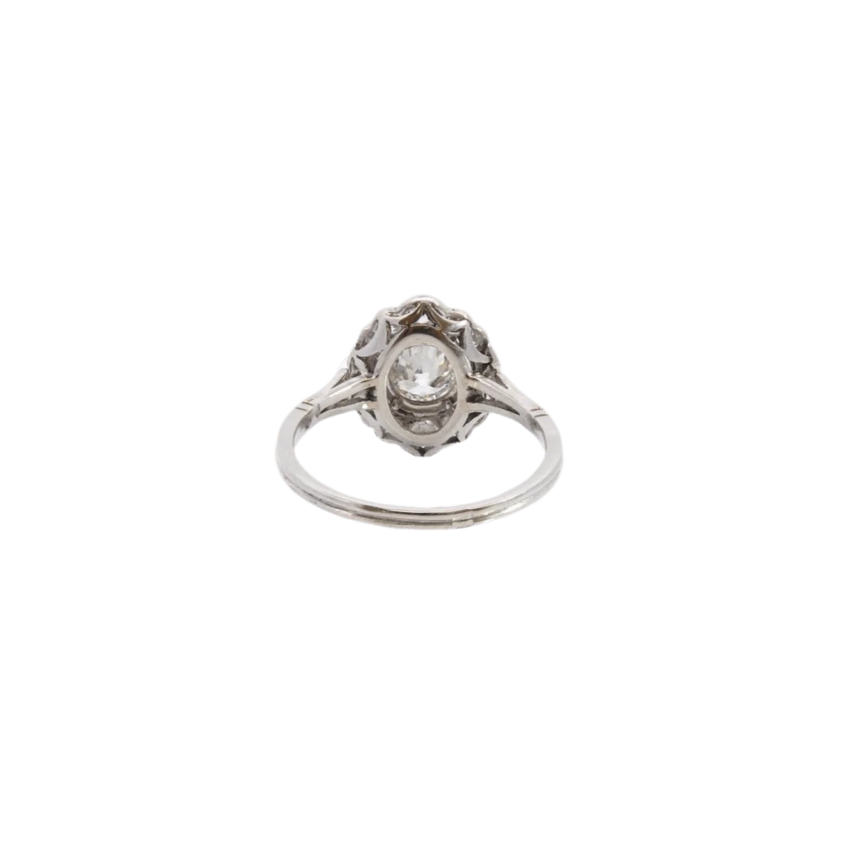 Ring Marguerite en paltinium and diamonds - Image 4