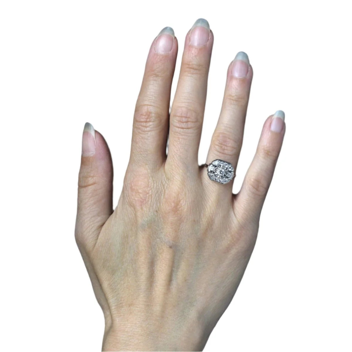 Ring Surroundings in white gold and diamonds - Image 2